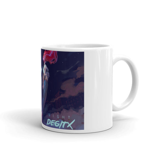 White DEgITx glossy mug